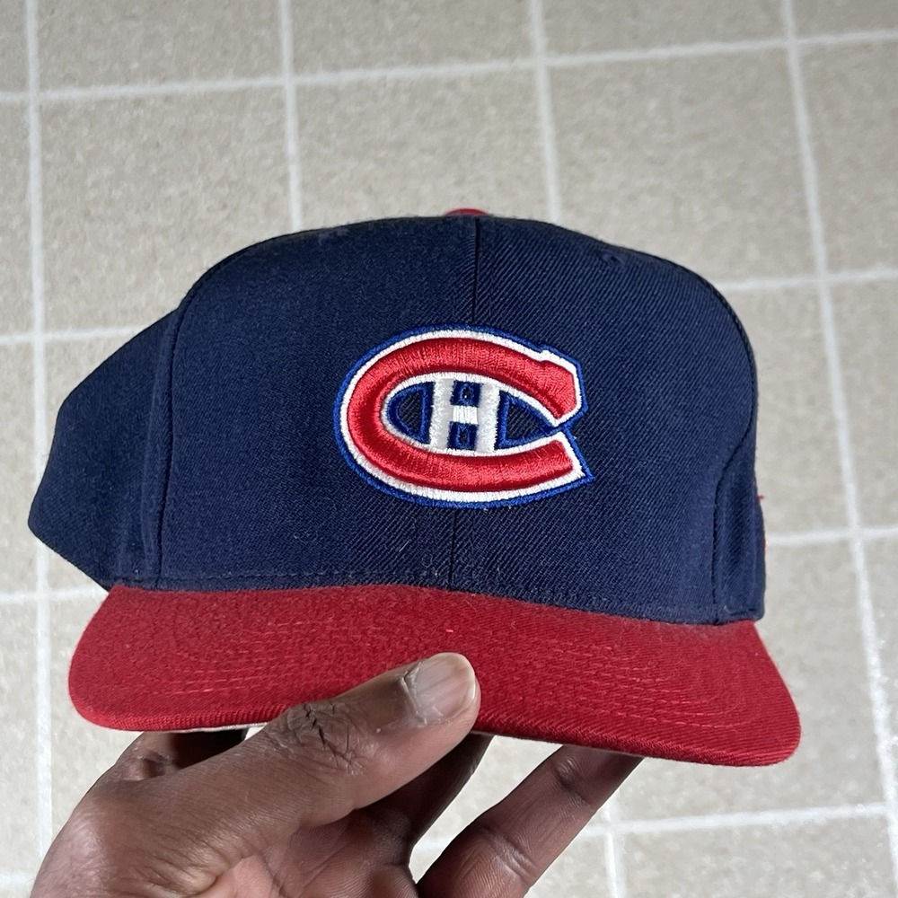 NHL Mitchell & Ness Montreal Canadians Snapback Vintage Hat Cap Hockey Habs Red